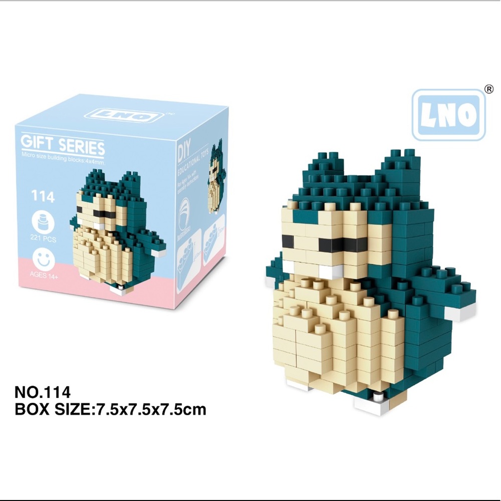 Pokémon Snorlax 221pcs Nano Blocks